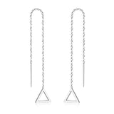 ASON Korean Statement Long Tassel Drop Dangle Earrings 2022 for Women Stainless Steel Earring Set Female Fashion Jewelry