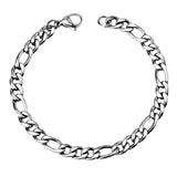 ASON – Bracelets en chaîne à maillons cubains de 7mm, en acier inoxydable, couleur or, pour hommes et femmes, cadeau de fête, à la mode, bijoux Boho 