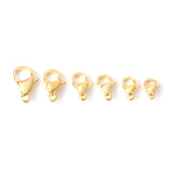 ASON 100Pcs/Lot Gold/Silver Color Stainless Steel Lobster Clasp Hooks Necklace Bracelet Accessories For Jewelry Making Supplies