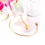 ASON Cross Pendants 45cm Rolo Cuban Link Chains Necklaces Top Sale Gold Color Choker Collars Women Party Gift Jewelry