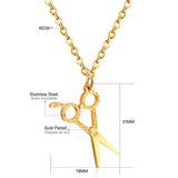 Collier Hiphop ciseaux pendentif acier inoxydable Collier pour hommes femmes bijoux tour de cou Collares chaîne Collier