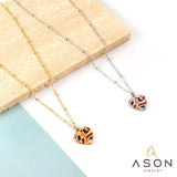 ASON Vintage Gold Color Heart Shape Charm Link Chain Pendant Necklace Stainless Steel For Women Fashion Jewelry Chokers