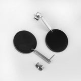 Ensemble de boucles d'oreilles cercle noir en acier inoxydable pour femmes, bijoux à la mode, Style coréen, boucles d'oreilles pendantes, 2020 Brincos