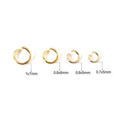 ASON 1000pcs/Lot Jump Rings Split Rings Connector Stainless Steel Gold Color For DIY Necklace Bracelet Jewelry Making Wholesale