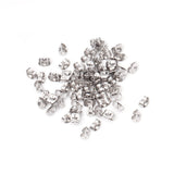 ASON 1000 pièces couleur argent boucle d'oreille bouchon arrière boucle d'oreille base de réglage pour clou d'oreille bijoux accessoires bricolage fournitures de fabrication de bijoux