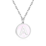 Collier avec pendentif Alphabet en acier inoxydable 316L, 26 lettres AZ, ras du cou, bijoux, nouvelle collection