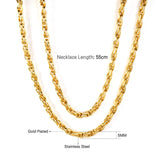 5mm Cheap Good Quality Gold/Silver Color 316L Stainless Steel Chain Necklace For Female Fashion Party Jewelry Chain