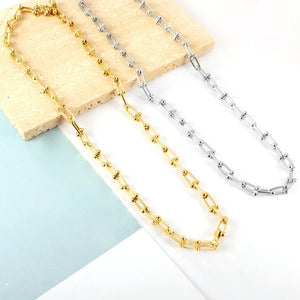 Stainless Steel 5mm Thick Clavicle Chains Heavy Fine Choker Necklaces For Woman Trendy Party Boho Jewelry Collar