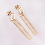 Fashion Jewelry 2020 Korean Style Square drop earrings brincos for women's square long earring pendientes aretes