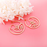 Stainless Steel Baby Shape Stud Earring Fashion Jewelry Bronco No Fade Gold Color Earring Fashion Jewelry Collier