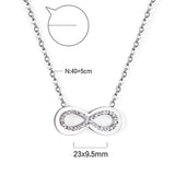 Aesthetic Classic Simple Charm Collier Shiny Cubic Zirconia Women Pendant Necklace For Office Dailywear Christmas