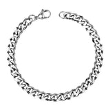 ASON – Bracelets à maillons en acier inoxydable pour hommes et femmes, couleur or, 7mm, chaîne cubaine, cadeau de fête, vente en gros, bijoux 