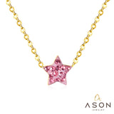 ASON Star Pendants Clay Jewelry Women Statement Long Necklace Pendant Gold 316LStainless Steel Chain Necklaces Pendants Set