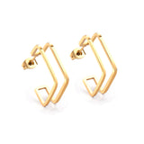 Pendientes de aro Brincos de acero inoxidable 316L para mujer, pendientes de joyería de moda, pendientes oorbellen 