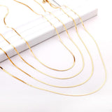 Lot Steel Gold Color Stainless Steel Inoxidable 1.7mm Cuba Link Flat Chains Necklaces For Jewelry Making Support