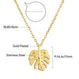 Leaf Shape Pendant Necklaces For Men/Women Rock Party Jewelry Present Statement Chain Necklace Choker 2022 New Arrival