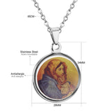 Blessed Virgin Mary Pendants Chain Necklaces For Women Fashion Jewelry collares de moda 2020