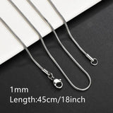 ASON Stainless Steel Twist Snake Fat Snake Blade Chain Necklace Gold Color For Women Men For DIY Fashion Jewelry Making Support