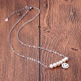 ASON – collier Double chaîne tendance avec pendentif en perles baroques, couleur or, bijoux à la mode pour femmes, cadeau de fête 