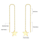 Brincos Star Drop Earring Stainless Steel Long Dangle Christmas  Earrings Fashion Jewelry Earrings 2020 For Women