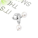 ASON Elegant Imitation Pearl Dangle Earrings 316L Stainless Steel Drop Earring for Women Girl Small Fashion Jewelry