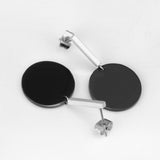 Black Circle Stainless Steel Earrings Set For Women Fashion Jewelry Korean Style Drop Dangle Earring 2020 Brincos