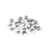 ASON 100pcs/lot Stainless Steel Silver Color Pendant Pinch Clasps Necklace Hooks Clips Connector Supplies for Jewelry Making