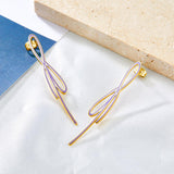 Trendy Woman Geometric Drop Earrings Brand Design Dangle Pendients Steel Acrylic Summer Boho Beach Holiday Jewelry