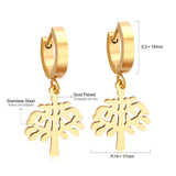 ASON Korean Statement Drop Dangle Geometric Earrings 2022 for Women Stainless Steel Hanging Earring Set for Female Jewelry