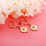 Aretes Mujer Vintage Style Round Hoop Earring Fashion Jewelry Womem Accessories No Fade Earrings Wholesale Wedding