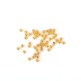 ASON 100 unids/lote oro/plata Color cuentas espaciadoras de acero inoxidable bola suelta para collar pulsera DIY suministros de joyería