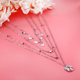 Multi-Layer Chain Necklace Bohemia Choker Beach Style Vintage Collier Stainless Steel No Fade Star Round Charm