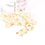 Cute Style Shell Necklace Earring Sets Fashion Stainless Steel Jewelry Sets Costume Jewelry