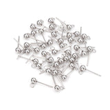 ASON 100pc broche en acier inoxydable trouver goujon Base boucle d'oreille réglage connecteur or réglage pour bijoux à bricoler soi-même boucles d'oreilles faisant des fournitures