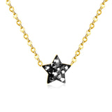 ASON Star Pendants Clay Jewelry Women Statement Long Necklace Pendant Gold 316LStainless Steel Chain Necklaces Pendants Set