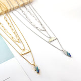 Double Layered Decor Necklaces Heart Broken Woman Choker Rainbow Multilayer Lightning Brand Design Products On Neck