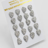 8mm Clay Heart 316L Stainless Steel Small Stud Earrings Women Fashion Earrings Wholesale Earrings